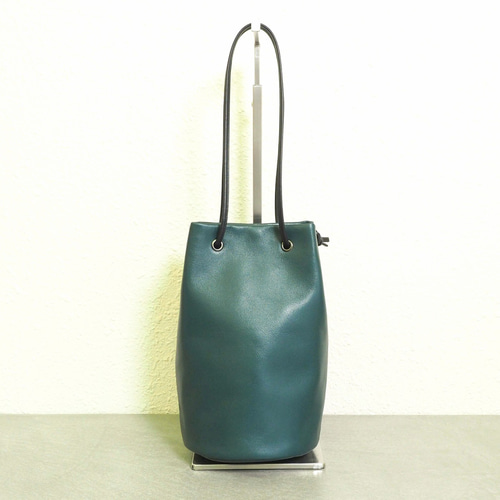 グリーン ドローストリングバッグ