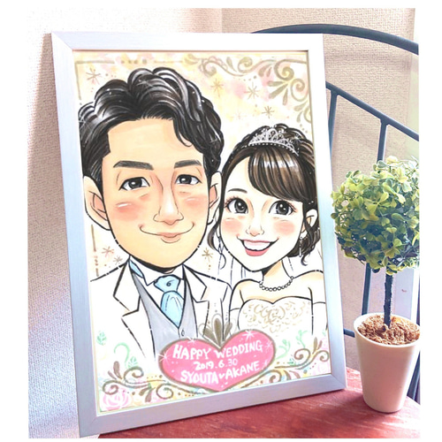 似顔絵 プレゼント 誕生日 こどもの日 可愛い 記念日 お祝い 色紙  