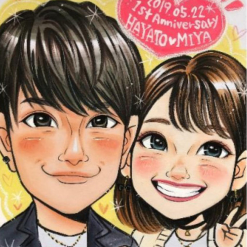 似顔絵 プレゼント 誕生日 こどもの日 可愛い 記念日 お祝い 色紙