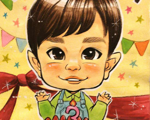 こどもの日、お誕生日❤︎お祝い似顔絵イラストオーダー こどもの日、お誕生日❤︎お祝い似顔絵イラストオーダー 似顔絵