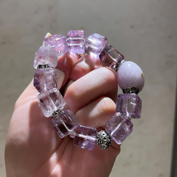 「 錦 繡 」紫羅蘭翡翠路路亨通+玻利維亞方糖紫水晶 第3張的照片