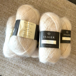 手編みセーター『hedgehog Fibres』『Isager』高級品質毛糸 (白) 11枚目の画像