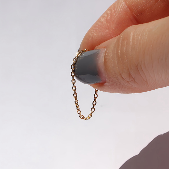 Azuki chain ring / K18YG 5枚目の画像
