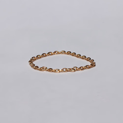 Azuki chain ring / K18YG 3枚目の画像