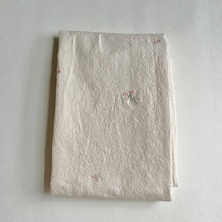 original cotton刺繍生地（花束とリボンの刺繍）　2色から選択　韓国生地 3枚目の画像
