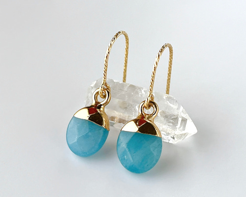 5月の誕生石】翡翠のピアス/イヤリング 天然石 ヒスイ ジェイダイト