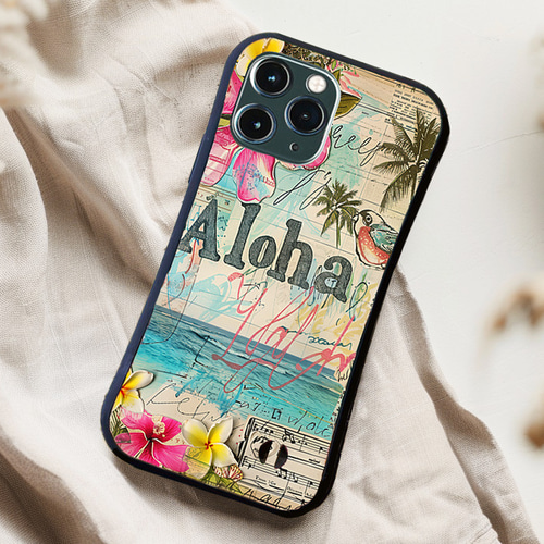 耐衝撃ケース】BLUE HAWAII MEMORY iPhoneケ スマホケース ブルー 
