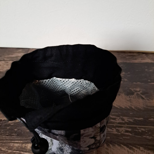 リバティ アーカイブギンガム花柄 保冷ペットボトルカバー ポーチ と