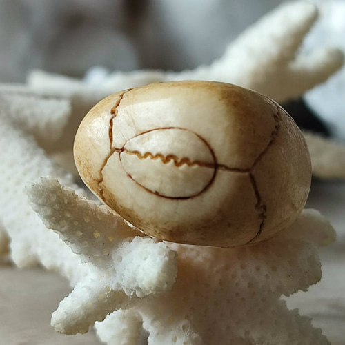 ◇ Netsuke 時代 根付 髑髏 提げ物 緒締玉 ドクロ 在銘 しゃれこうべ ◇ Netsuke 時代 根付 髑髏 提げ物 緒締玉 ドクロ 在銘