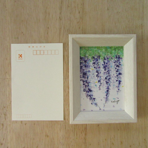 値下げパステル画 薔薇と百合 F15号額付き 美術品