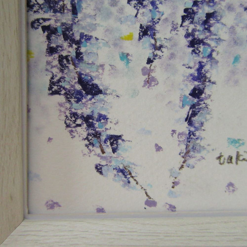藤の花ゆらゆら（パステル画・原画・額付き） イラスト takiyo 通販