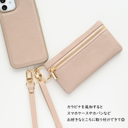 トップファスナーポーチ 【 simple アニマル ステッチ ワッペン