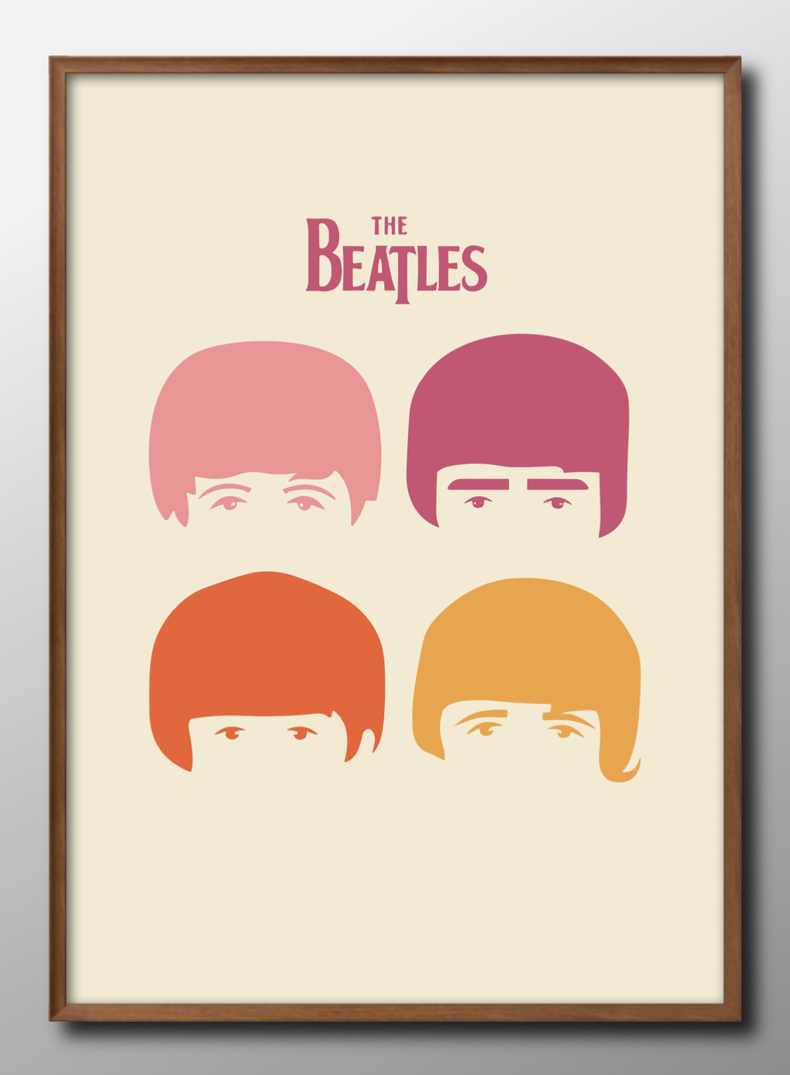 【額縁付き】 The Beatles（ザビートルズ） A2 ポスター Amazon.co.jp: 映画ポスター BEATLES ビートルズ (Abbey Road 50