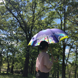 【訂購】大型繪本遮陽傘*風格染色雨傘防曬防雨* 第4張的照片