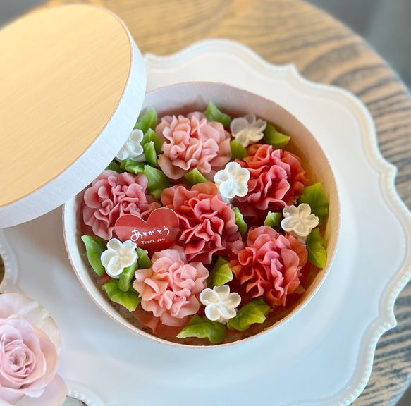 【再再販数量限定】おくれてごめんね母の日おはぎ♡花屋が作る♡フラワーおはぎ♡カーネーション♡母の日♡ 1枚目の画像