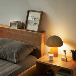 木製　ランプ　常夜灯　充電式タッチスイッチ　寝室　ベッドサイド 2枚目の画像
