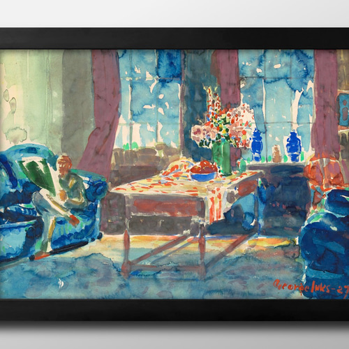 14092□アートポスター 絵画 A3サイズ『ジョージ・ルークス