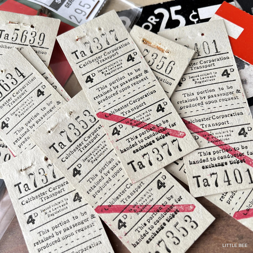 120・イギリスバスチケット 1束（12枚）バスチケット 紙もの イギリス