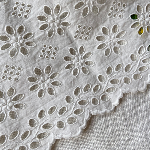 フランスアンティーク*花刺繍*巾着バッグ*トートバッグ