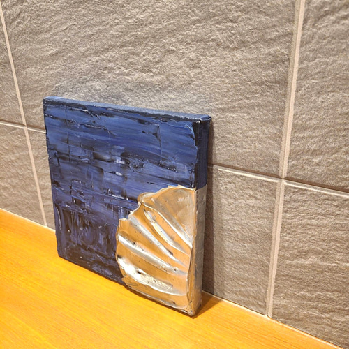 テクスチャーアート（18×18㎝）抽象画 アートパネル モダン