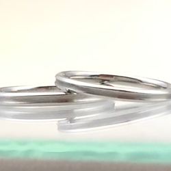 【結婚指輪SOLIS】 CRONOS クロノス　2本セット価格　PT950-PT900鍛造指輪 4枚目の画像