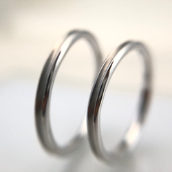 【結婚指輪SOLIS】 CRONOS クロノス　2本セット価格　PT950-PT900鍛造指輪 2枚目の画像