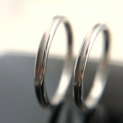 【結婚指輪SOLIS】 CRONOS クロノス　2本セット価格　PT950-PT900鍛造指輪 5枚目の画像