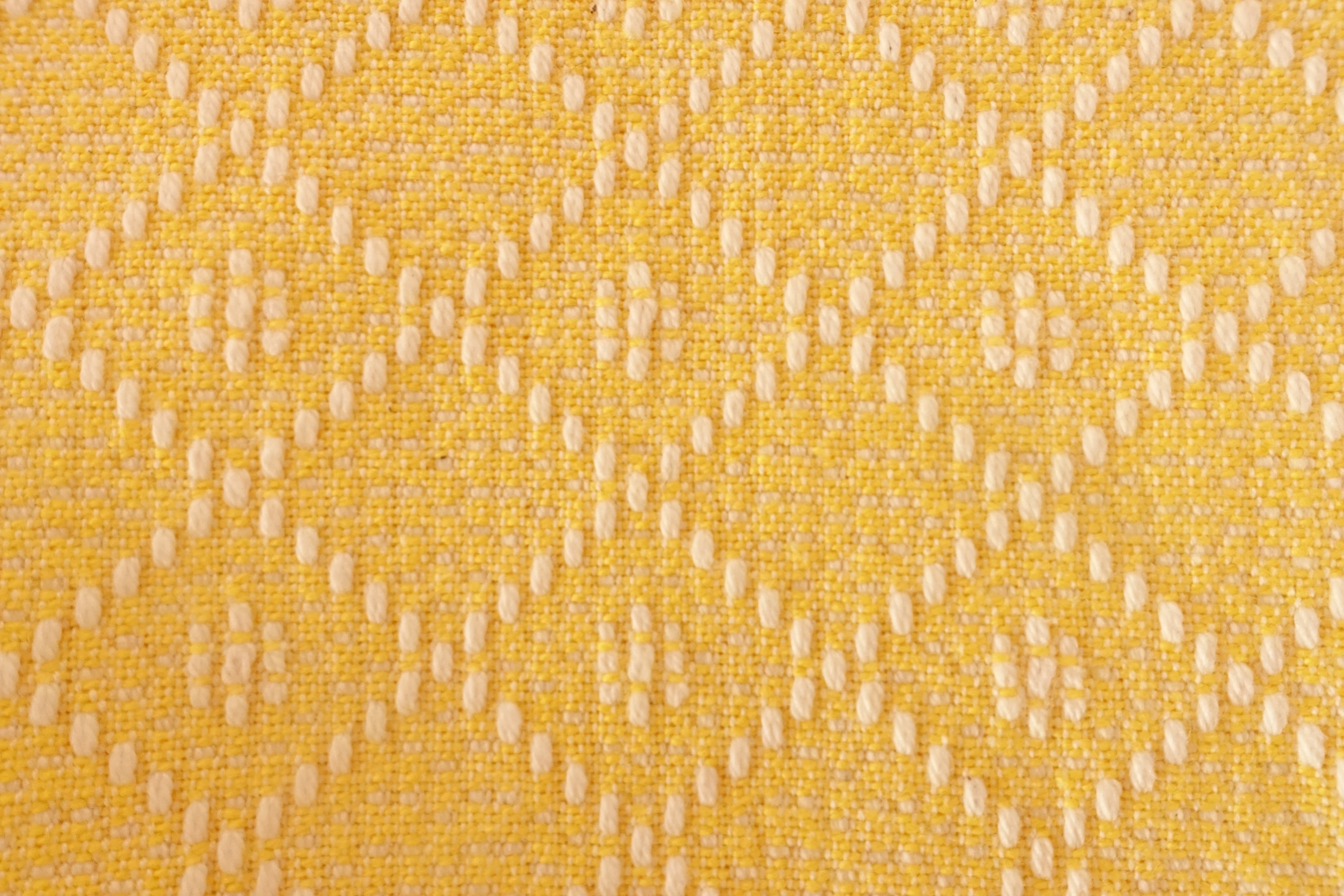 サシコ』 オリジナルサシコ生地 ひし形柄 綿100％ 三河木綿 イエロー色