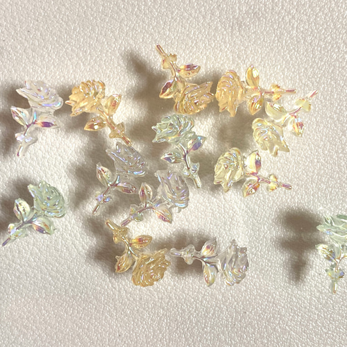 蓄光 バラ ネイルパーツ デコパーツ 薔薇の花 デコパーツ naka 通販