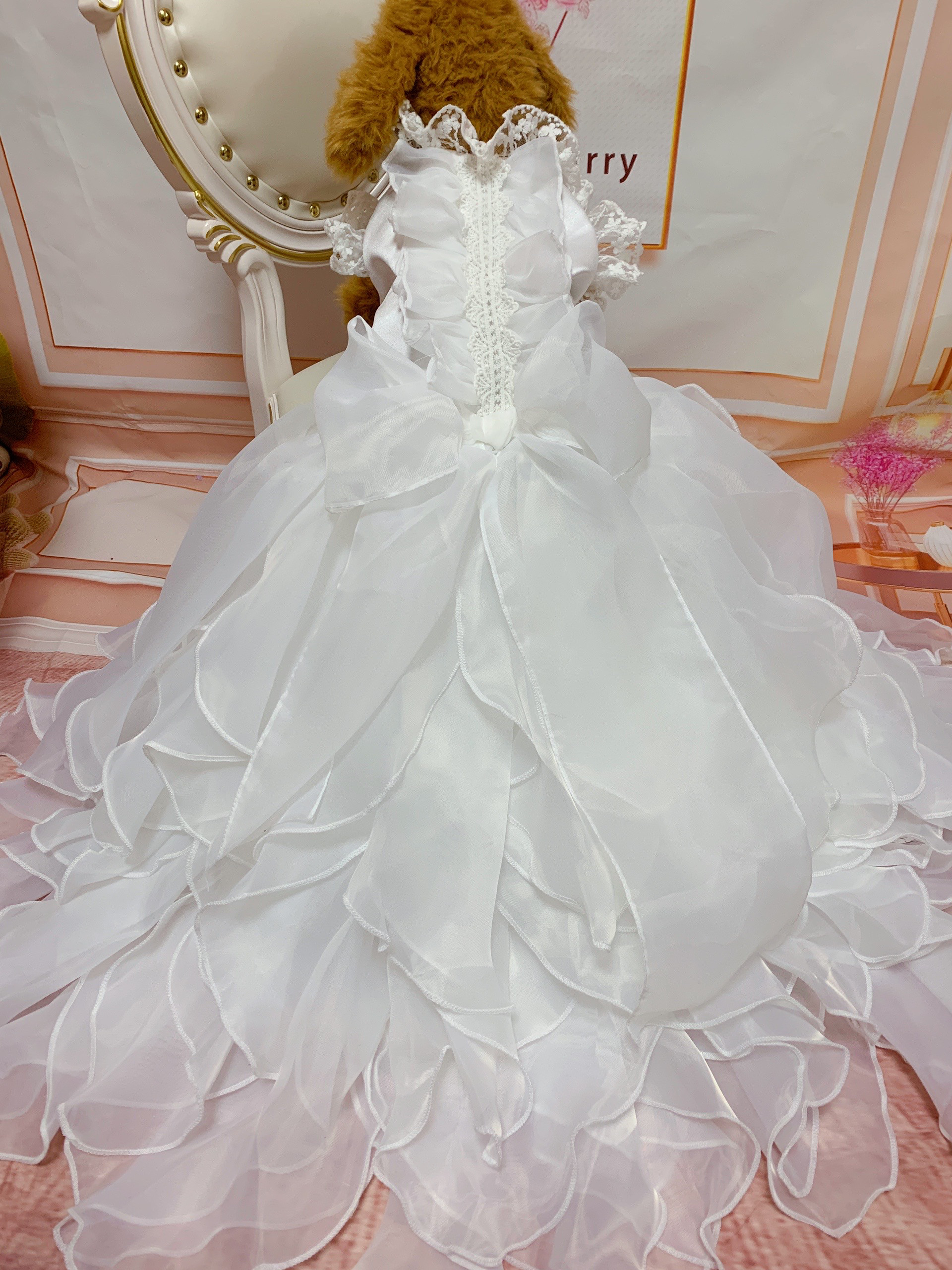 犬猫うさちゃん服　大切な日にはスペシャルなウェディングドレスを♡