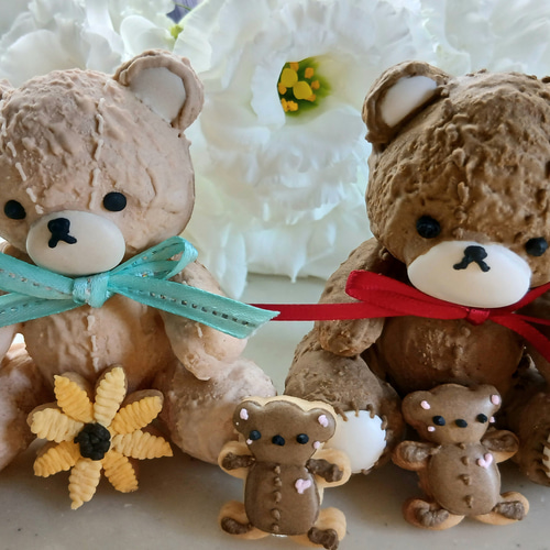 Creema限定』テディベアの3Dアイシングクッキー※くまさん※白砂糖不使用