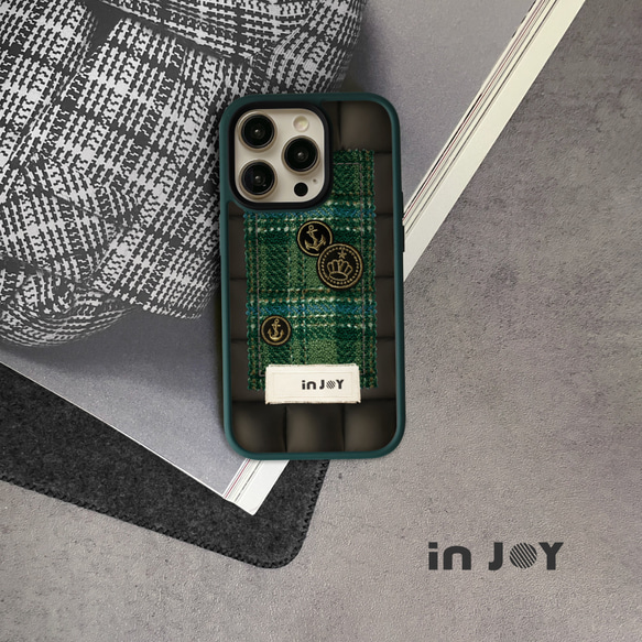iPhone 16/15/14/13/12/SE3 パイングリーン サイレントスタイル