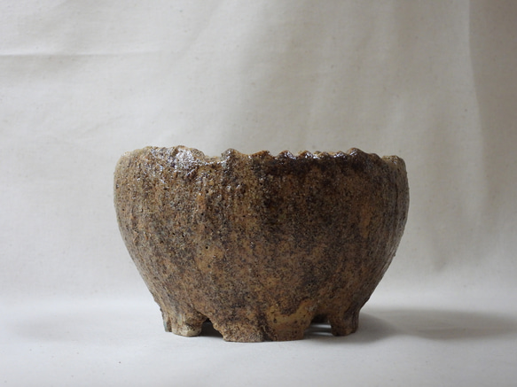 アースカラー陶製植木鉢(SS) 5枚目の画像
