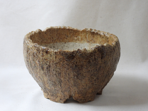 アースカラー陶製植木鉢(SS) 2枚目の画像