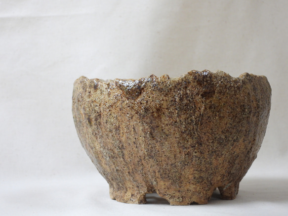 アースカラー陶製植木鉢(SS) 3枚目の画像