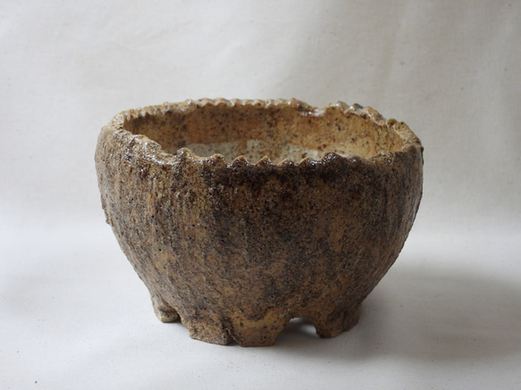 アースカラー陶製植木鉢(SS) 4枚目の画像