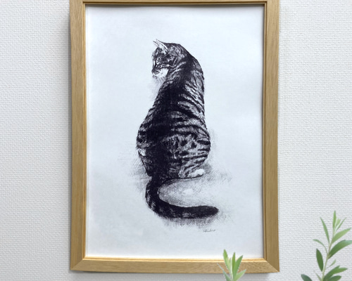 猫絵画（版画） 35_flame_rindo.jpg