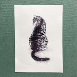 版画「振り向く猫」 5枚目の画像