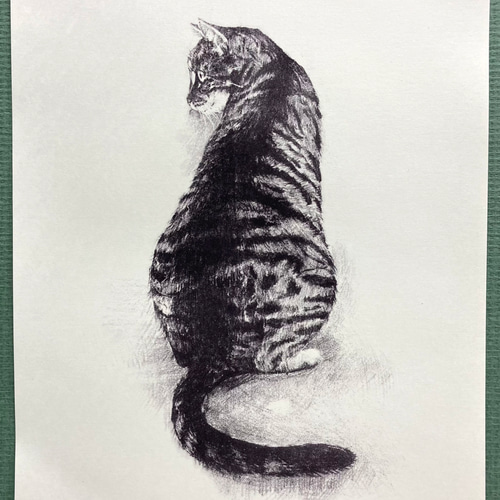 猫絵画（版画） 版画「振り向く猫」 版画 takeshiro painting 通販 17573370