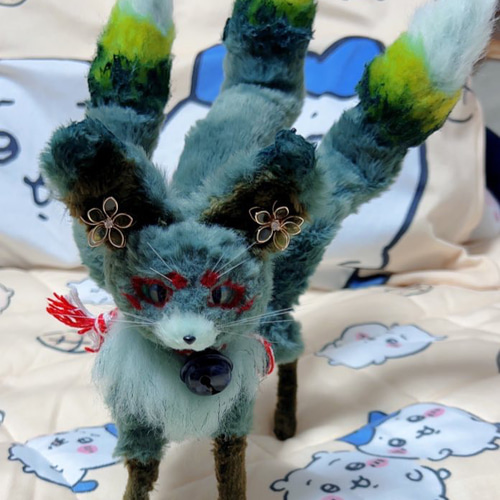 和狐 ミントくん アートドール 幻獣 ぬいぐるみ ケモノの子 通販