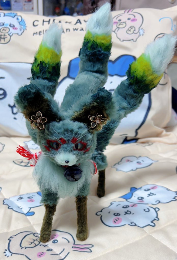 和狐 ミントくん アートドール 幻獣 ぬいぐるみ ケモノの子 通販 和狐 ミントくん アートドール 幻獣 ぬいぐるみ ケモノの子 通販