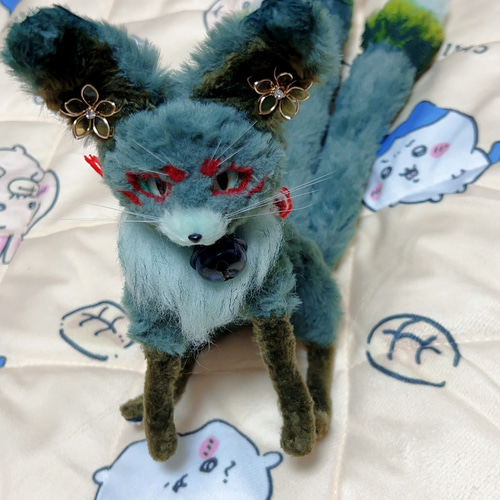 和狐 ミントくん アートドール 幻獣 ぬいぐるみ ケモノの子 通販 和狐 ミントくん アートドール 幻獣 ぬいぐるみ ケモノの子 通販