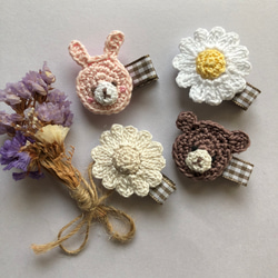 ⓝⓔⓦ【ポメラニアン】ベビーヘアクリップ　キッズヘアクリップ　ヘアゴム 送料無料2つセット♩ポメラニアンのベビーヘアクリップ・ペット