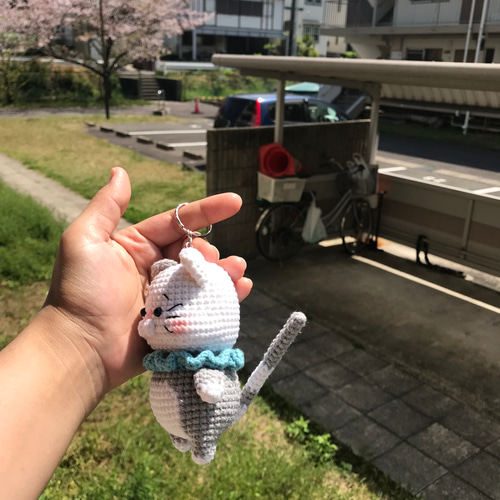 あみぐるみ レジン トラ猫ちゃん メルティハート キーホルダー他