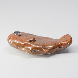 陶器「箸置き（クロダイ）」 はし置き 箸休め 置物 かわいい 魚 手作り 和風 風泥舎 fudeisha-306 4枚目の画像
