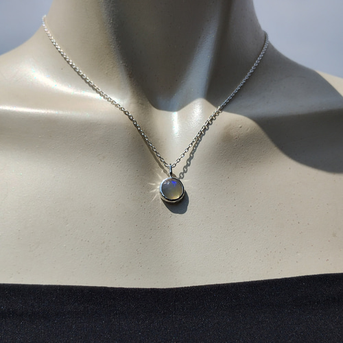 宝石質AAAプレシャス オパール×純銀ネックレス/天然石ペンダント 宝石質AAAプレシャス オパール×純銀ネックレス/天然石ペンダント
