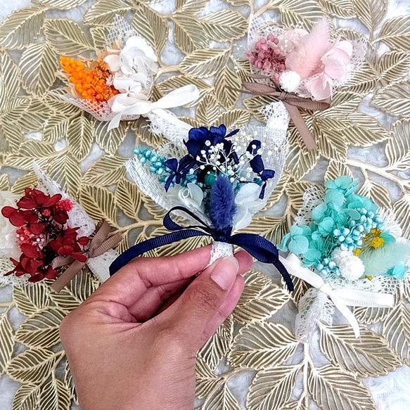 renewal！ドライフラワーミニブーケ♡3個～ お花の色オーダー可能  