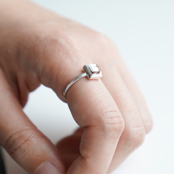 『Horse』Mini Wild Horse Square RING / SV925 ≪送料無料≫ 天然石 14枚目の画像