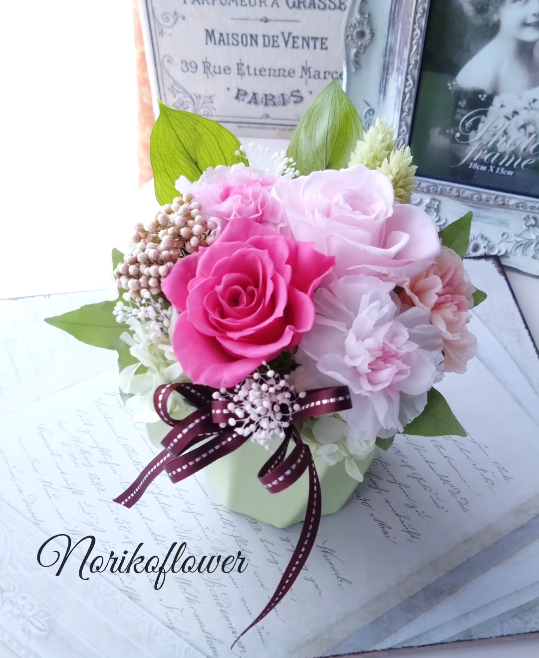 母の日 りお様 out アレンジメント プリザーブド フラワー