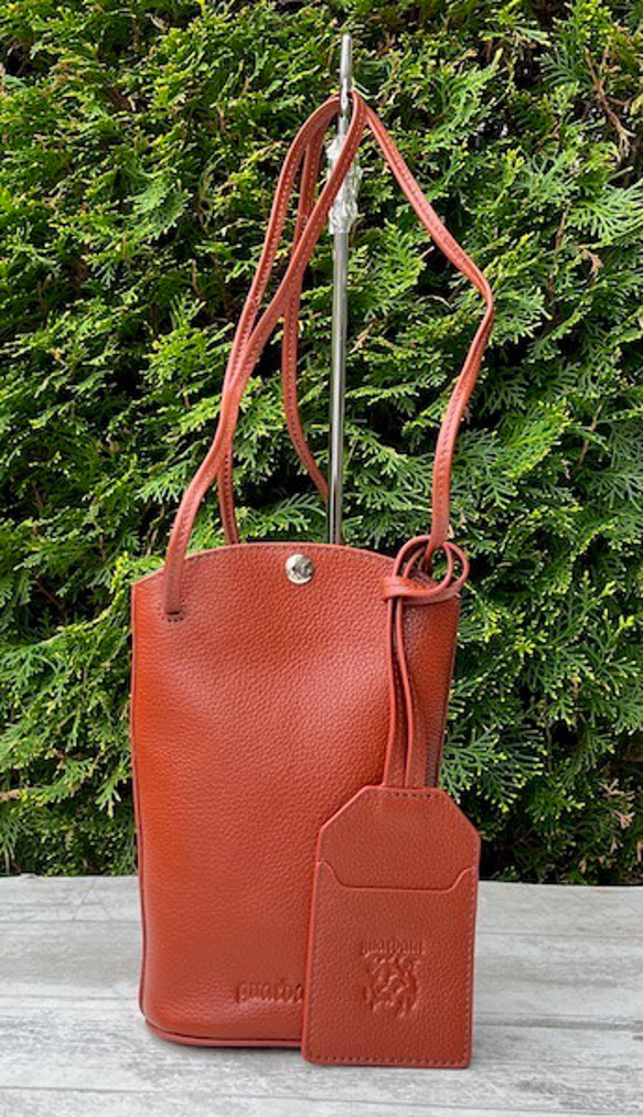 <NEW>小ぶりですが、携帯、長財布が入る実用的なショルダーバッグです。REDBROWN 3枚目の画像
